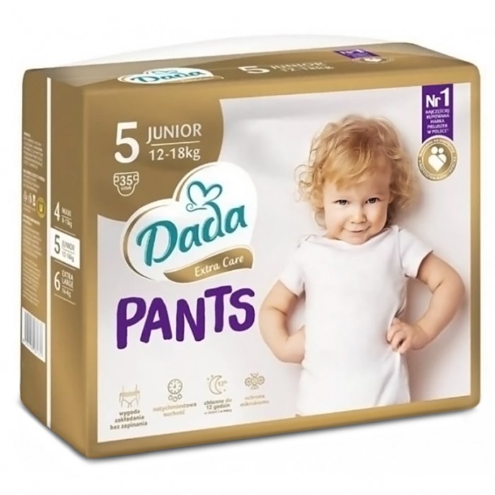 Підгузки-трусики дитячі Dada Extra Care Pants, розмір 5 (12–18 кг), 35 шт - 